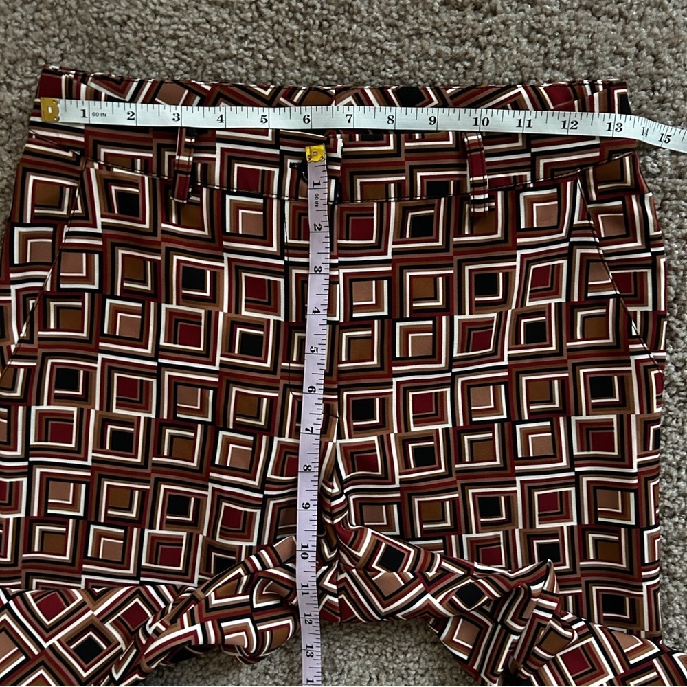 Cristina Gavioli XY Icon Geometric Patterned Pants Size Medium (28) - Picture 8 of 10